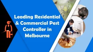 Leading Residential & Commercial Pest Controller in Melbourne