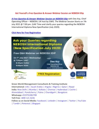 get yourself a free question answer webinar