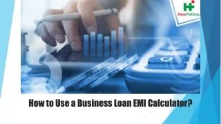 how to use a business loan emi calculator