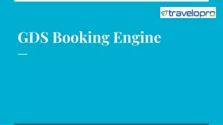 gds booking engine