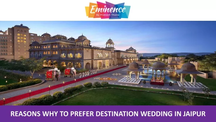 reasons why to prefer destination wedding