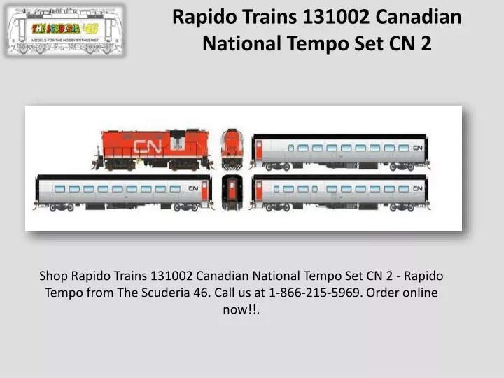 rapido trains 131002 canadian national tempo