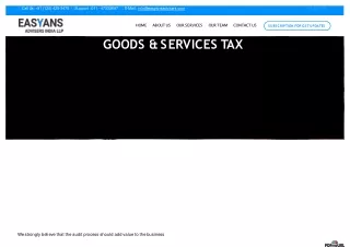 Business Taxation Services Company | Easyans Advisers