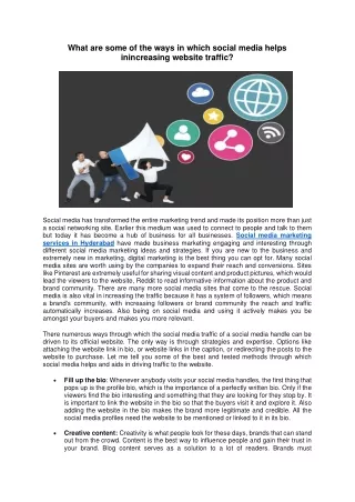 what are some of the ways in which social media