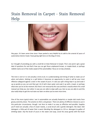 stain removal in carpet stain removal help