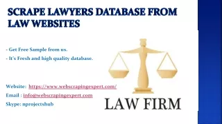 scrape lawyers database from law websites
