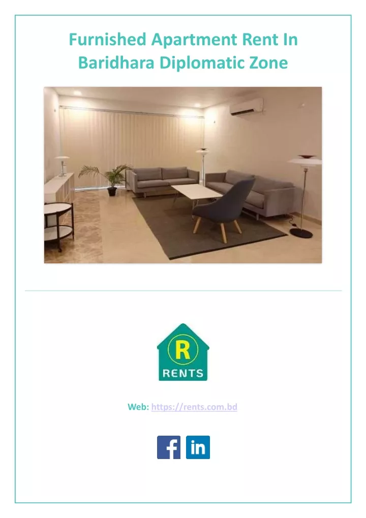 furnished apartment rent in baridhara diplomatic zone