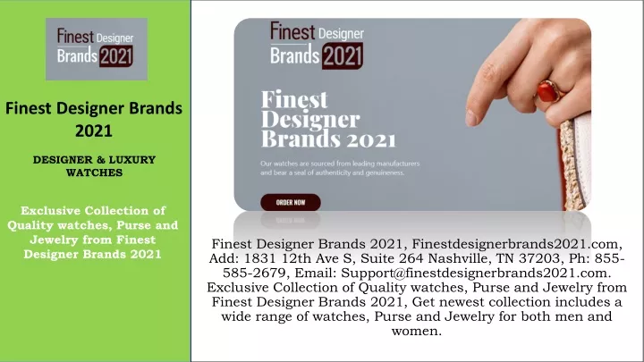 finest designer brands 2021