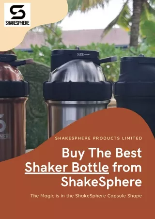 Buy The Best Shaker Bottle from ShakeSphere