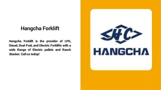 hangcha forklift