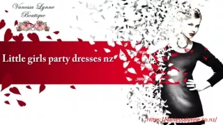 Little girls party dresses nz