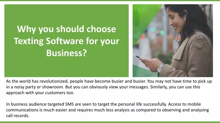 why you should choose texting software for your