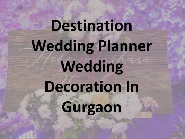 destination wedding planner wedding decoration