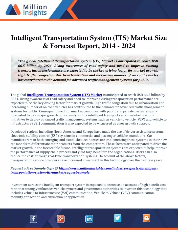 intelligent transportation system its market size