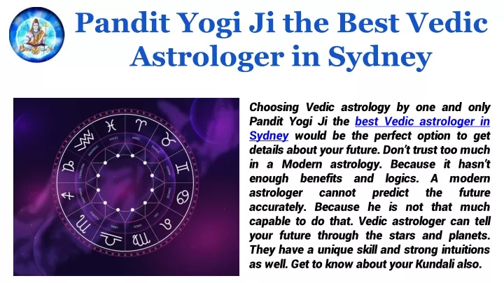 pandit yogi ji the best vedic astrologer in sydney
