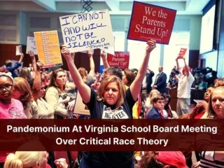 Pandemonium at Virginia school board meeting over Critical