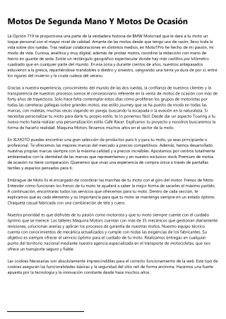 motos de segunda mano y motos de ocasi n