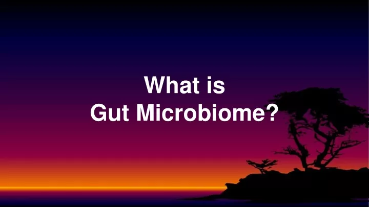 what is gut microbiome