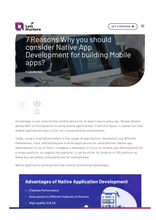 Why should consider Native App Development for Building Mobile Apps