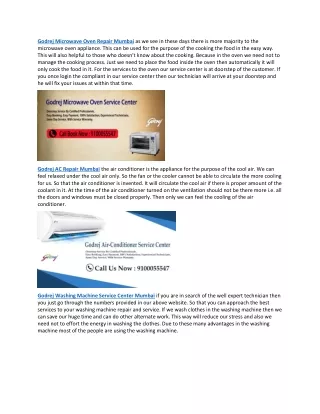 Godrej Microwave Oven Repair Mumbai
