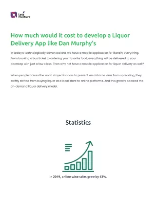 Cost to develop a Liquor Delivery App like Dan Murphy's