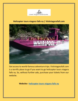 Helicopter tours niagara falls ny | Visitniagarafall.com