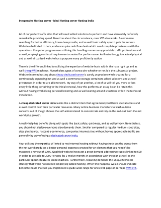 inexpensive hosting server ideal hosting server