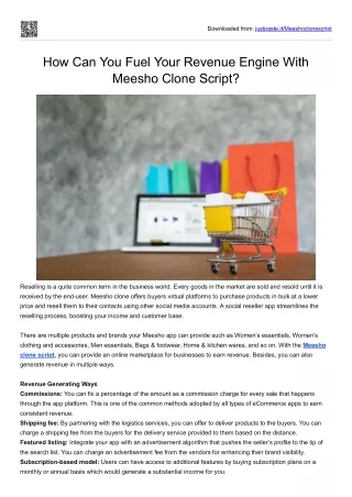 Meesho clone app