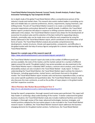 travel retail market enterprise demand current