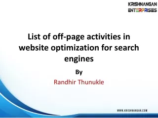 Complete OFF Page Optimization Guide 2021