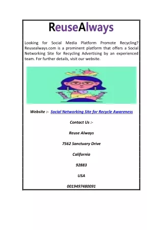 looking reusealways com is a prominent platform