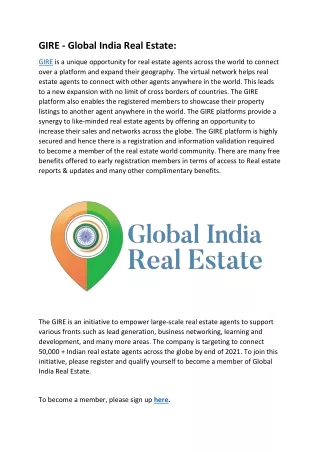 GIRE- Real Estate Agents