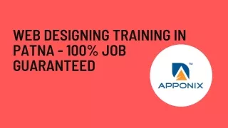 web designing training in patna 100 job guaranteed