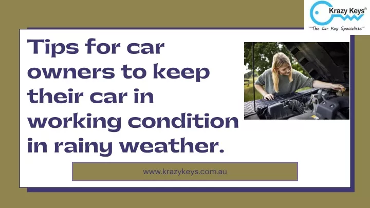 tips for car owners to keep their car in working