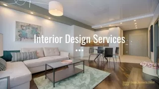 INTERIOR DESIGN SERVICES