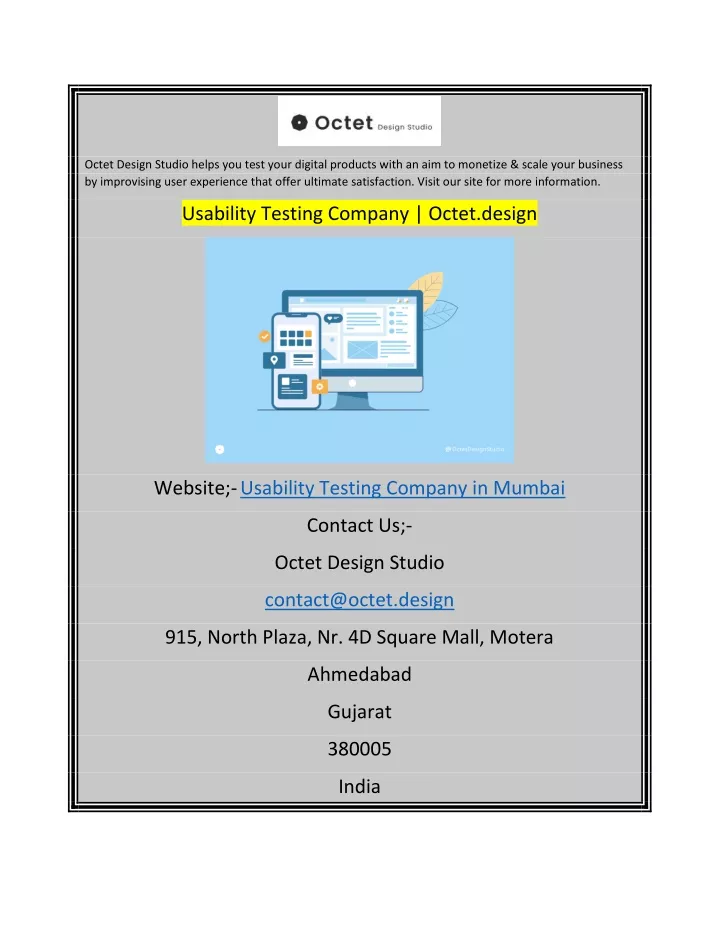 octet design studio helps you test your digital
