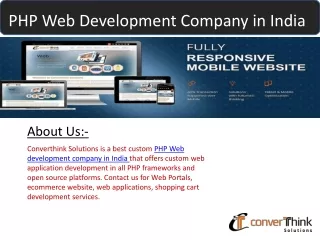 php web development company in india