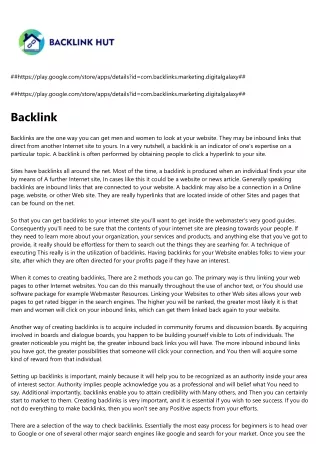 Backlink