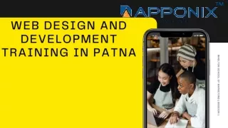 WEB DESIGN AND DEVELOPMENT TRAINING IN PATNA