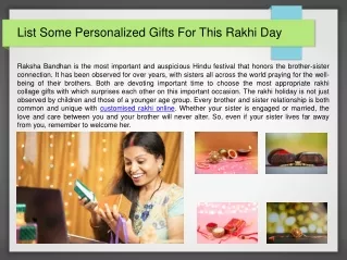 Buy Customised Rakhi Gifts From MyFlowerTree