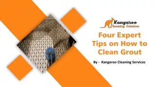 Four Expert Tips on How to Clean Grout | Kangaroo Cleaning Services