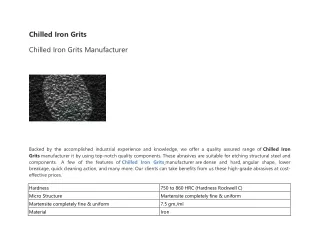 Chilled Iron Grits-converted