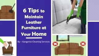 6 Tips to Maintain Leather Furniture at Your Home | DIY Sofa Cleaning