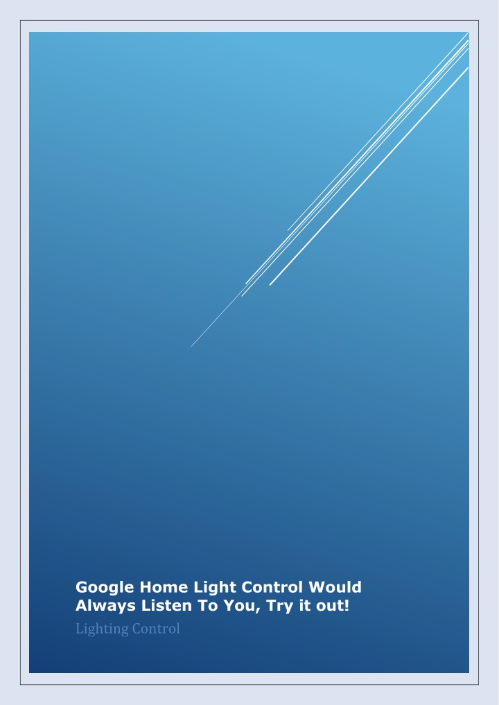 google home light control would always listen