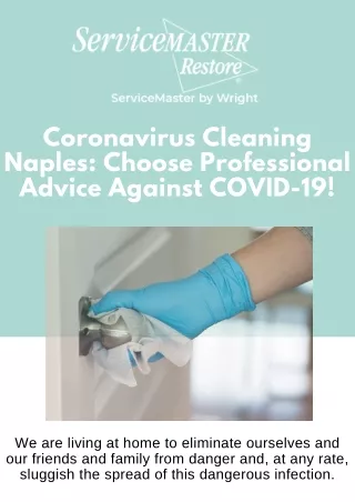 Coronavirus Cleaning Naples: Hire Professionals For Cleaning Service