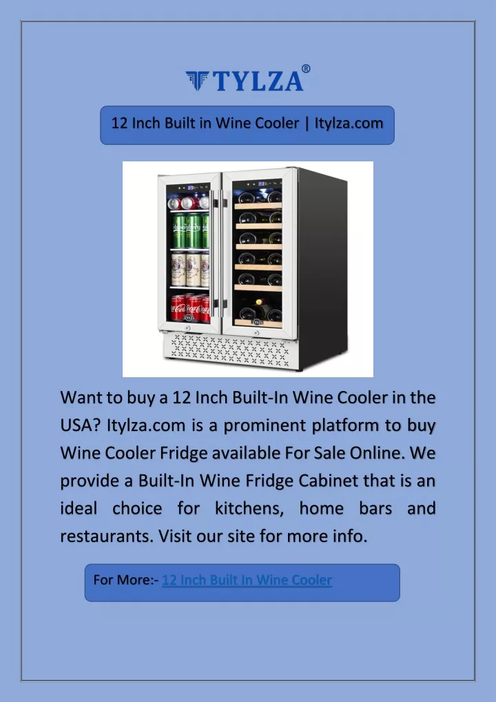 12 inch built in wine cooler itylza com