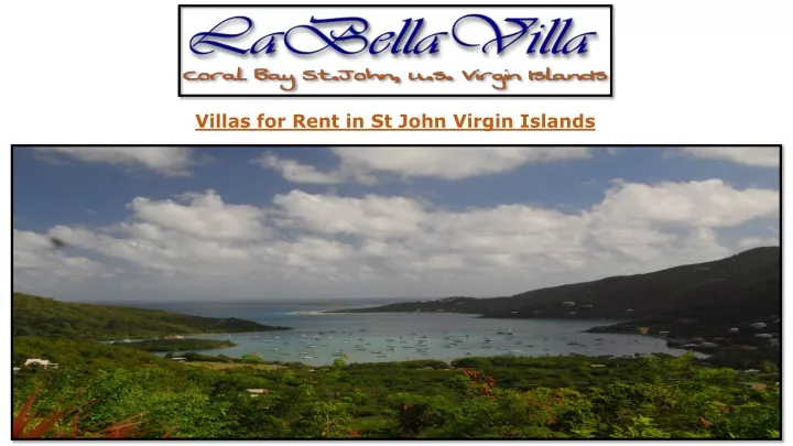 villas for rent in st john virgin islands