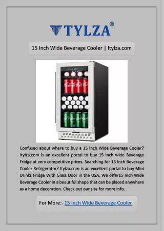 15 Inch Beverage Cooler Refrigerator | Itylza.com