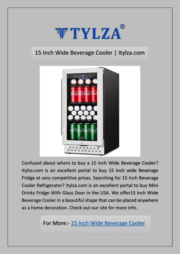 15 inch wide beverage cooler itylza com