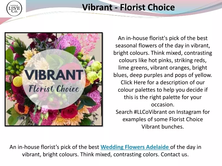 vibrant florist choice